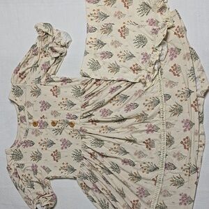 Evie's Backyard Bamboo Floral Dress and Shorts Set